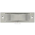 Thin Rectangle Flush Pull in Polished Nickel