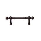 3" Centers Plain Pull with Decorative Ends in Oil Rubbed Bronze