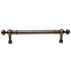 5" Centers Plain Pull with Decorative Ends in Distressed Copper