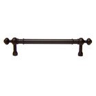 5" Centers Plain Pull with Decorative Ends in Oil Rubbed Bronze