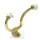 Ends Hook in Polished Brass