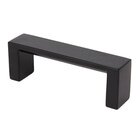 3" Centers Modern Square Pull in Black