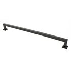 13" Centers Modern Square Pull in Black