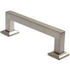 4" Centers Squared Modern Handle in Satin Nickel