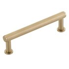 4" Centers Knurled Pull in Signature Satin Brass