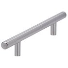 128 mm Centers Hollow European Bar Pull in Stainless Steel