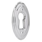 22 mm Centers Key Hole Cover in Bright Chrome