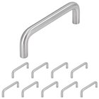 (10pc) 96mm Centers Wire Pull in Stainless Steel