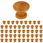 (50pc) 1 3/16" Knob in Cherry Lacquered