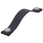 6 1/4" Centers Handle in Black/Matte Stainless Steel Effect