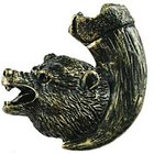 Bear with Claw Knob Right in Bronzed Black