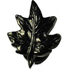 Maple Leaf Knob in Black