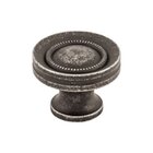 Button Faced Knob 1 1/4" in Black Iron