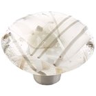 1 1/2" Diameter  Round Knob in Confetti Gray/White