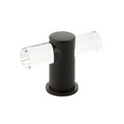 2" Adjustable Clear Acrylic T-Knob In Oil Rubbed Bronze