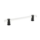 6" Centers Adjustable Clear Acrylic Pull In Oil Rubbed Bronze