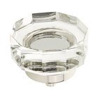 1 3/4" Diameter Large Multi-Sided Glass Knob in Polished Nickel
