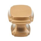 1 3/8" Square Knob in Brushed Bronze