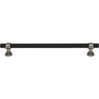 8 13/16" Centers Pull in Flat Black and Pewter Antique