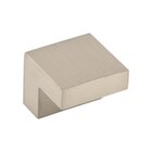 Square 5/8" Centers Long Square Knob in Brushed Satin Nickel