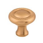 Swirl Cut 1 1/4" Diameter Mushroom Knob in Brushed Bronze