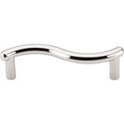 Spiral 3" Centers Bar Pull in Polished Nickel