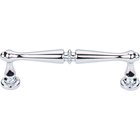Edwardian 3 3/4" Centers Bar Pull in Polished Chrome