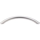 Solid Bowed 5 1/16" Centers Bar Pull in Brushed Stainless Steel