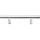 Solid Bar 3" Centers Bar Pull in Brushed Stainless Steel