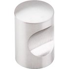 Indent 5/8" Diameter Knob in Brushed Stainless Steel