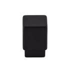 Tapered 3/4" Long Square Knob in Flat Black