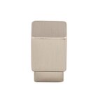 Tapered 3/4" Long Square Knob in Brushed Satin Nickel