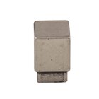 Tapered 3/4" Long Square Knob in Pewter Antique