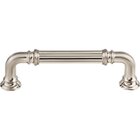 Reeded 3 3/4" Centers Bar Pull in Brushed Satin Nickel