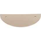 Half Circle 3 1/2" Centers Pull Backplate in Polished Nickel