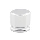 Oval 1 1/8" Long Knob in Polished Chrome