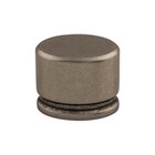 Oval 1 3/8" Long Knob in Pewter Antique