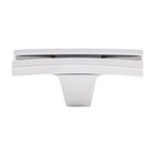 Flared 2 5/8" Long Rectangle Knob in Polished Chrome