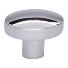 Hillmont 1 3/8" Long Oval Knob in Polished Chrome