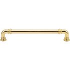 7" Centers D Handle in Polished Brass