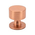 1 1/8" Round Knob in Satin Copper