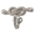 Twisted Equestre Rope Hook in Polished Nickel
