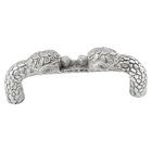 Kissing Turtle Handle - 76mm in Polished Silver