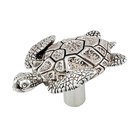 Turtle Knob in Antique Silver