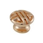 Large Oriental Knob 1 1/8" in Polished Gold