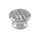 Large Oriental Knob 1 1/8" in Polished Silver