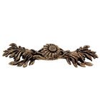 3" Centers Sunflower Pull in Antique Gold