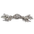 3" Centers Sunflower Pull in Polished Silver