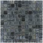 Mosaic Glass Tiles by Vidrepur - Moon Collection 1" x 1" Recycled Glass Tile on 12 3/8" x 12 3/8" Mesh Backed Sheet in Pluto