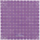 1" x 1" Colors Recycled Glass Tile in Purple Lila